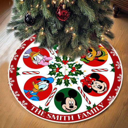 Family Crew - Personalized Mouse Tree Skirt