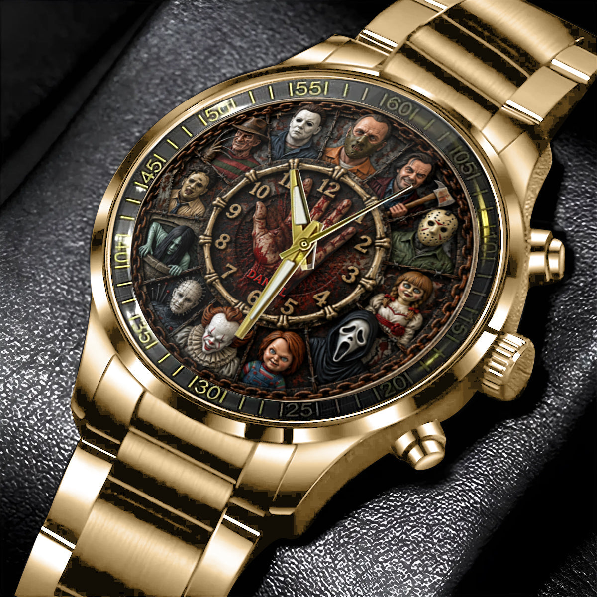 Scary Time - Personalized Horror Character Hand Watch