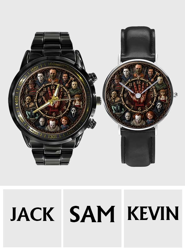 Scary Time - Personalized Horror Character Hand Watch
