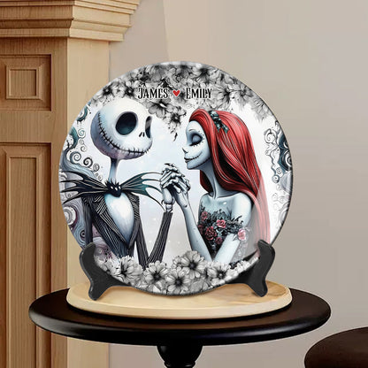 Til Death Do Us Part - Personalized Nightmare Ceramic Round Plate