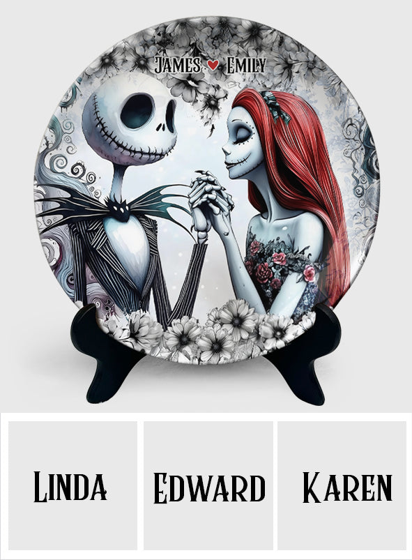 Til Death Do Us Part - Personalized Nightmare Ceramic Round Plate