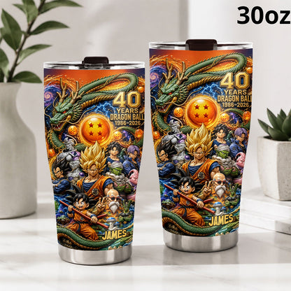 The Strongest 40th Anniversary - Personalized Seven Balls Tumbler With Gift Box