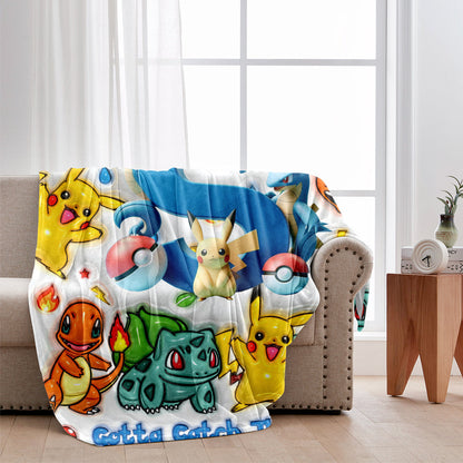 Gotta Catch Them All - Personalized Monster Trainer Blanket