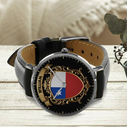 Flag of Chile - Personalized Expats Hand Watch