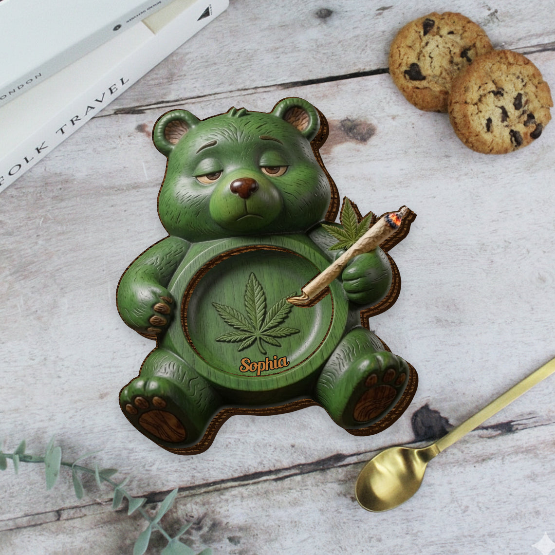 Get High - Personalized Weed Wood Tray