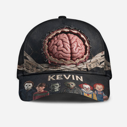 Funny Brain Hat - Personalized Horror Character Classic Cap