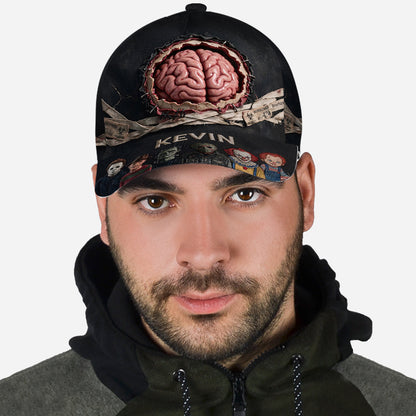 Funny Brain Hat - Personalized Horror Character Classic Cap