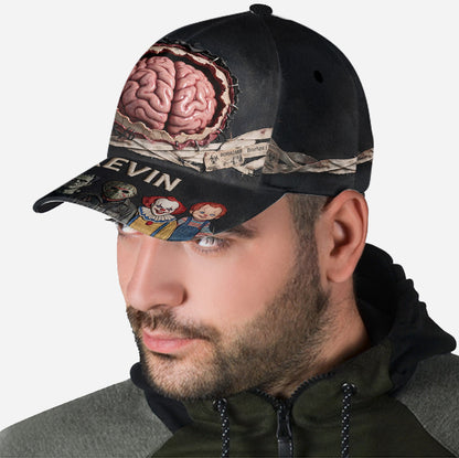 Funny Brain Hat - Personalized Horror Character Classic Cap