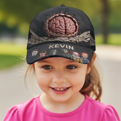 Funny Brain Hat - Personalized Horror Character Classic Cap