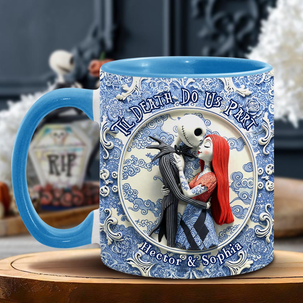 Til Death Do Us Part - Personalized Nightmare Accent Mug