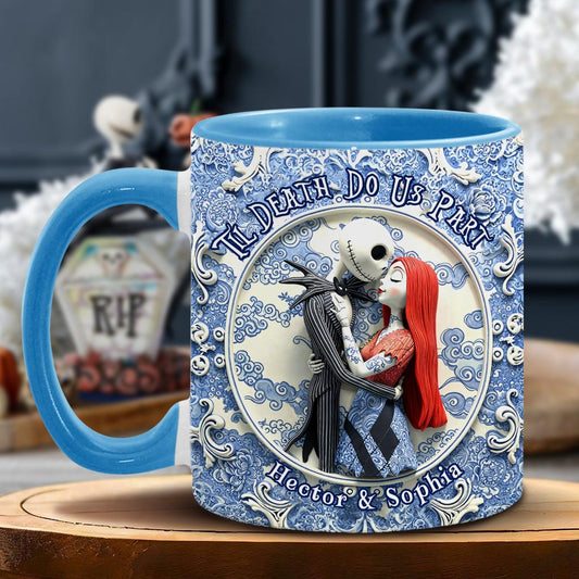 Til Death Do Us Part - Personalized Nightmare Accent Mug