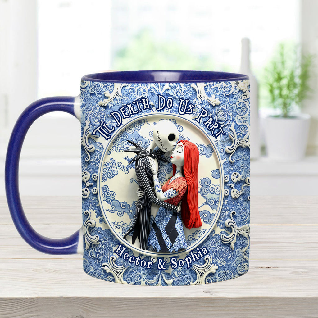 Til Death Do Us Part - Personalized Nightmare Accent Mug