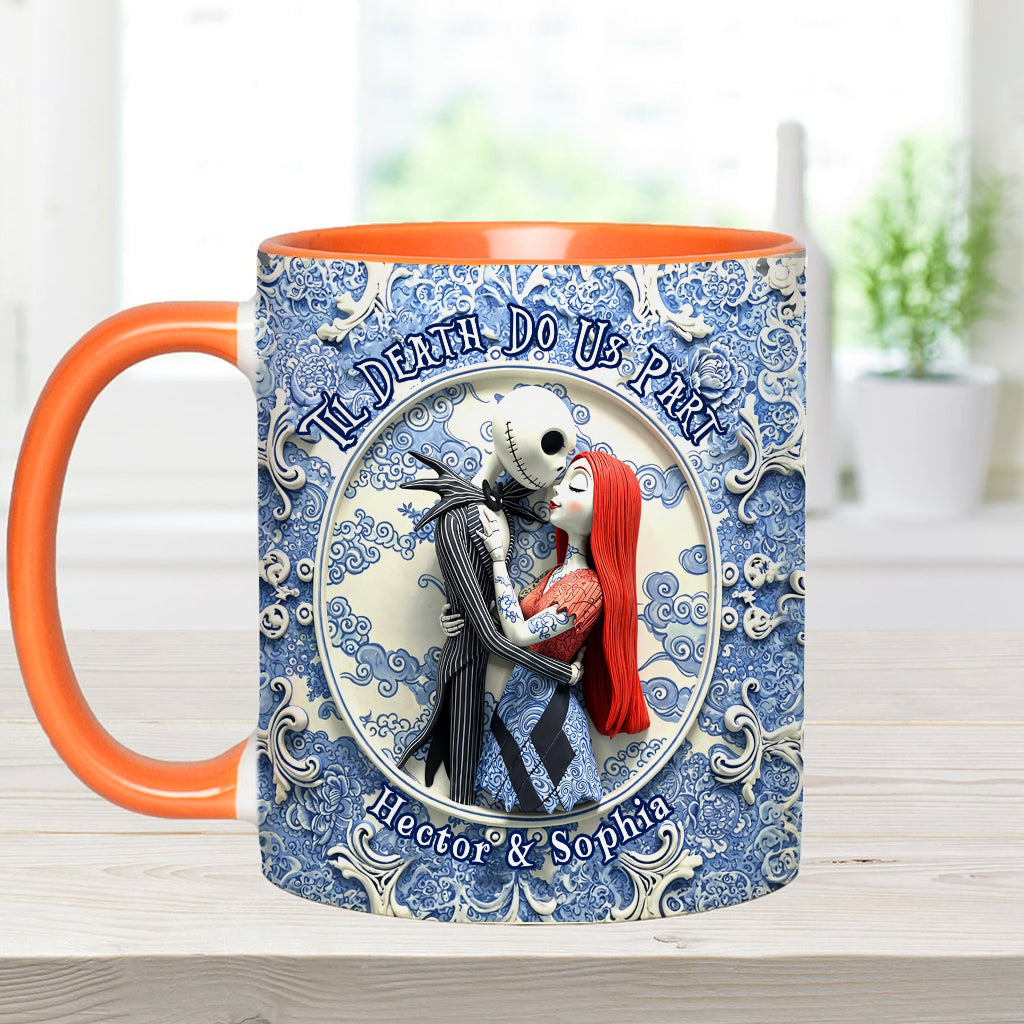 Til Death Do Us Part - Personalized Nightmare Accent Mug