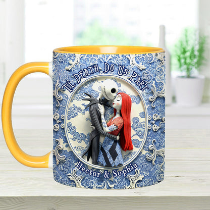 Til Death Do Us Part - Personalized Nightmare Accent Mug