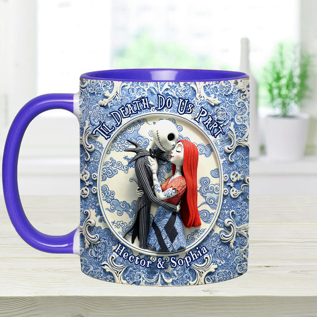 Til Death Do Us Part - Personalized Nightmare Accent Mug