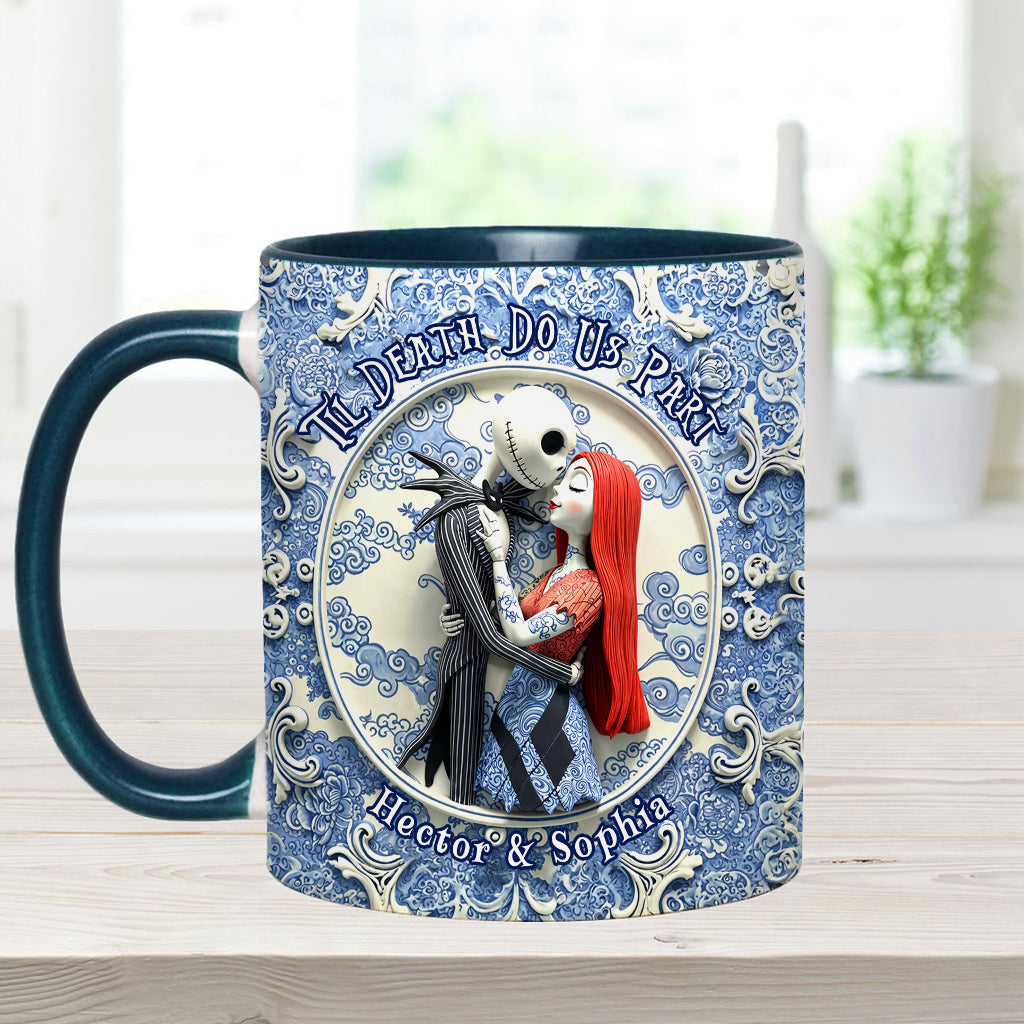 Til Death Do Us Part - Personalized Nightmare Accent Mug
