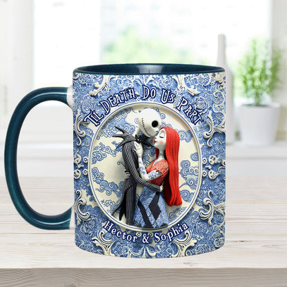 Til Death Do Us Part - Personalized Nightmare Accent Mug