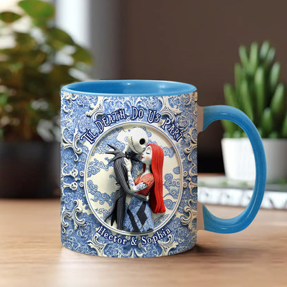 Til Death Do Us Part - Personalized Nightmare Accent Mug