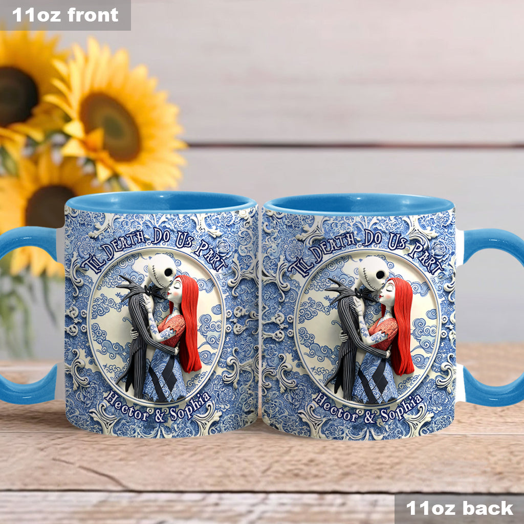 Til Death Do Us Part - Personalized Nightmare Accent Mug