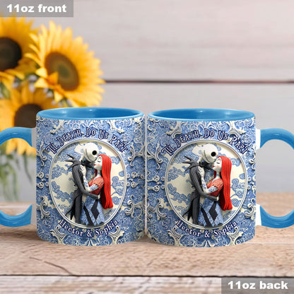 Til Death Do Us Part - Personalized Nightmare Accent Mug
