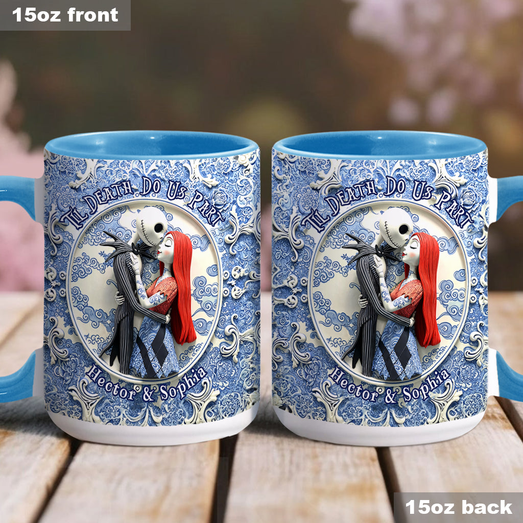 Til Death Do Us Part - Personalized Nightmare Accent Mug