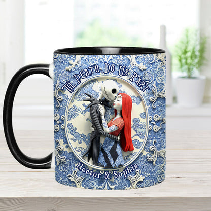 Til Death Do Us Part - Personalized Nightmare Accent Mug