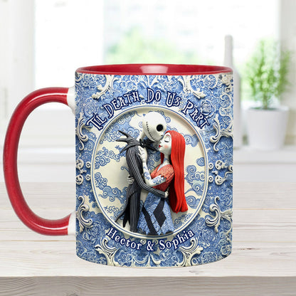 Til Death Do Us Part - Personalized Nightmare Accent Mug