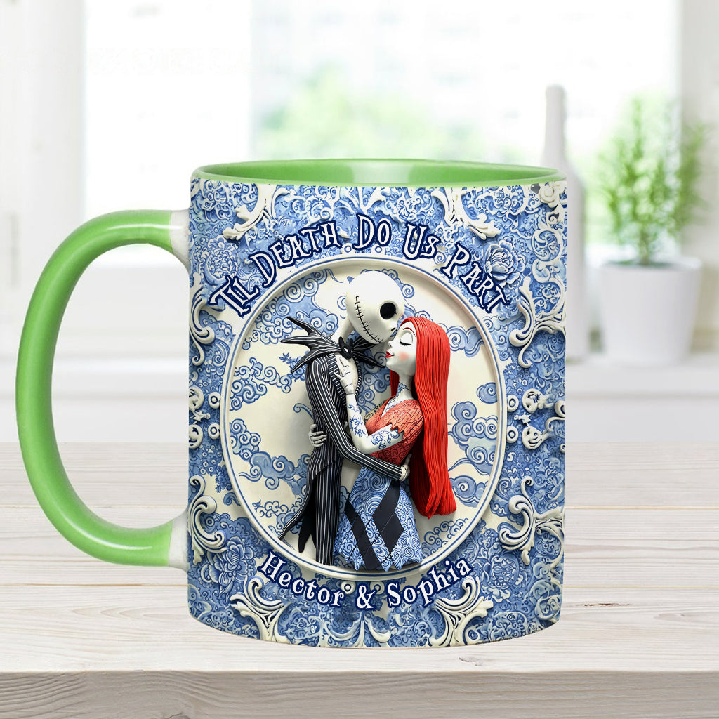 Til Death Do Us Part - Personalized Nightmare Accent Mug
