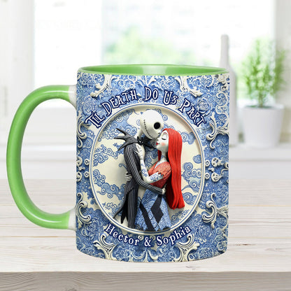 Til Death Do Us Part - Personalized Nightmare Accent Mug