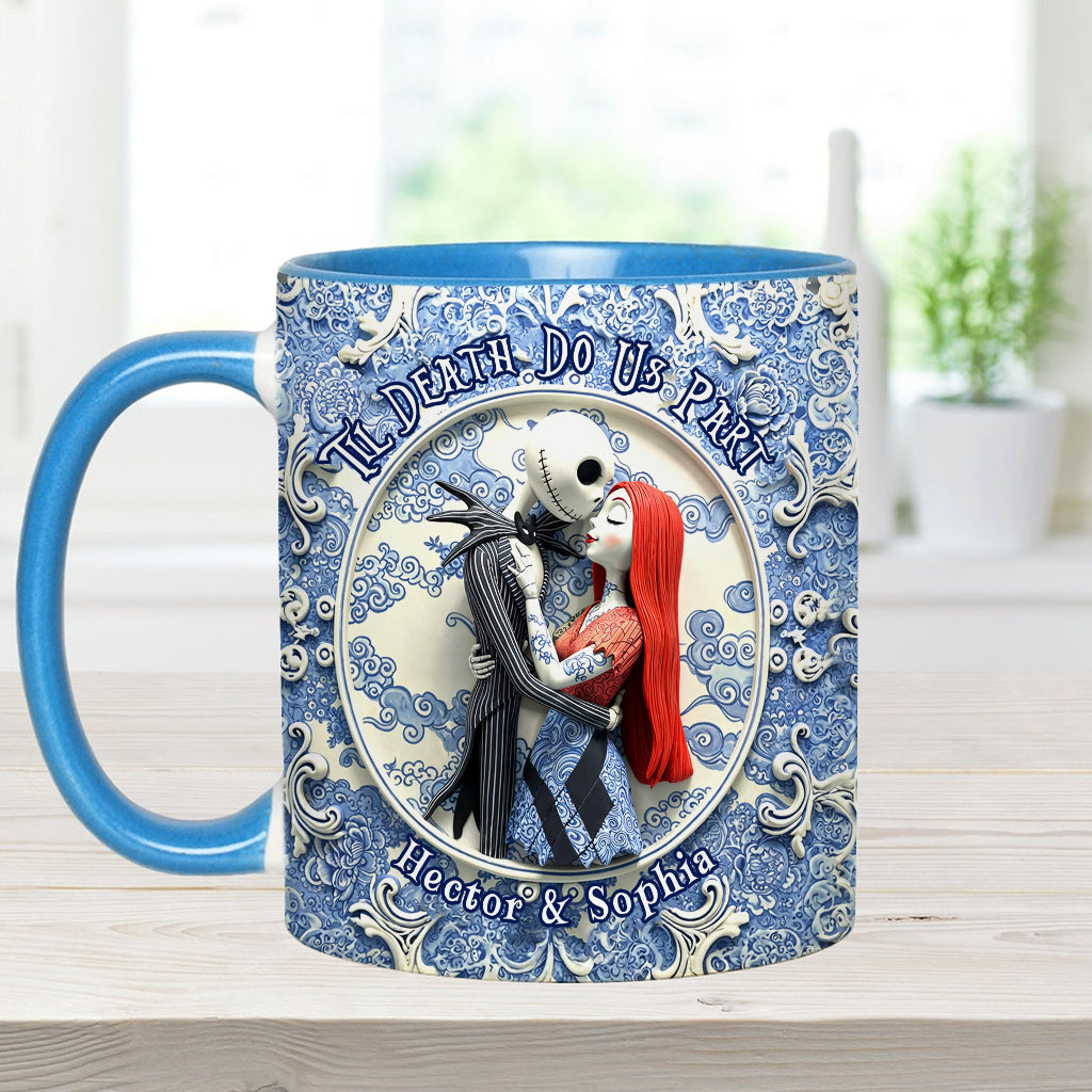 Til Death Do Us Part - Personalized Nightmare Accent Mug
