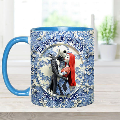 Til Death Do Us Part - Personalized Nightmare Accent Mug