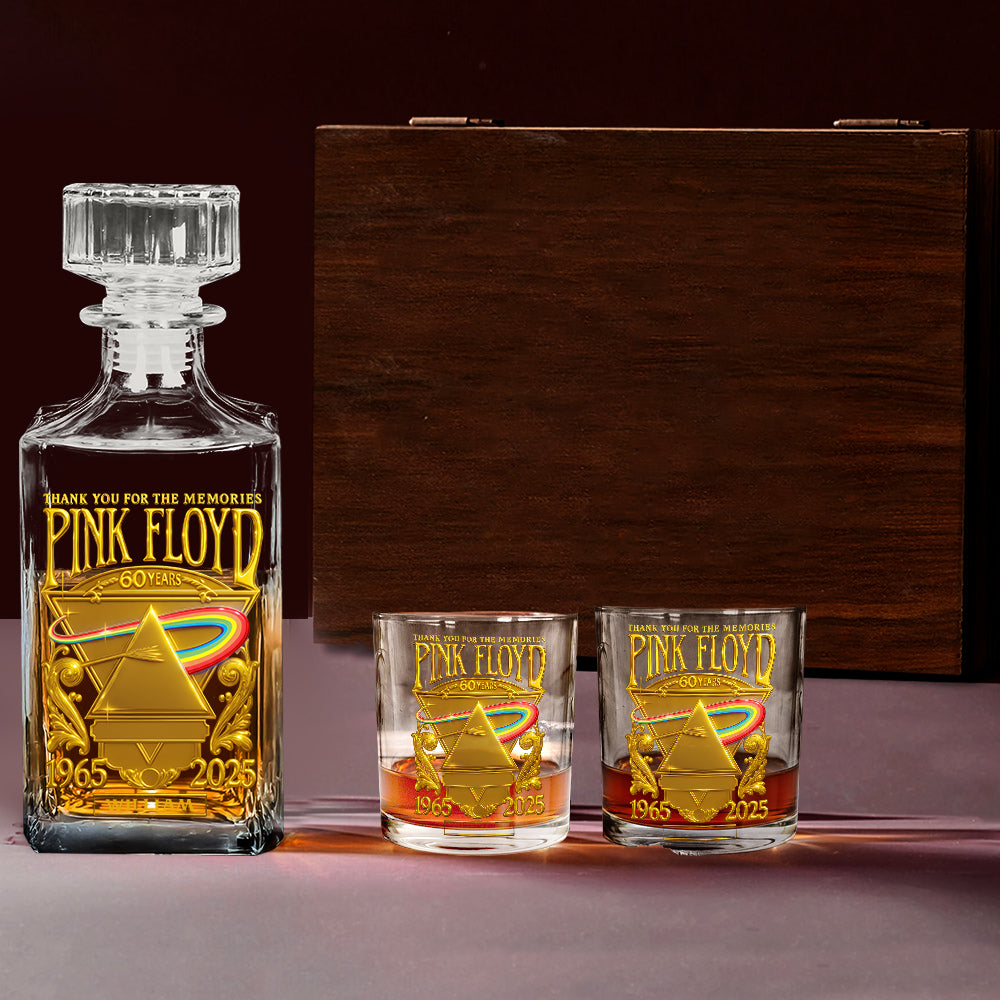 Pink Fl Rock Band - Personalized The Prism Whiskey Decanter Set