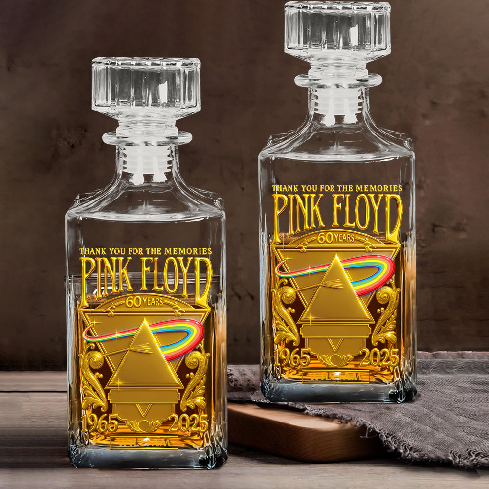 Pink Fl Rock Band - Personalized The Prism Whiskey Decanter Set