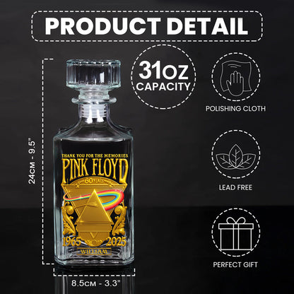 Pink Fl Rock Band - Personalized The Prism Whiskey Decanter Set