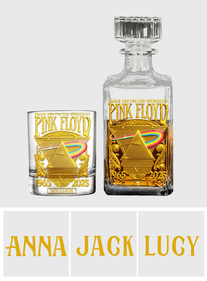 Pink Fl Rock Band - Personalized The Prism Whiskey Decanter Set
