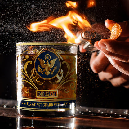 This We'll Defend - Personalized Veteran Whiskey Glass