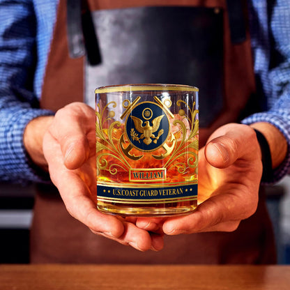 This We'll Defend - Personalized Veteran Whiskey Glass