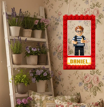 Brick Doorsign - Personalized Kid LED Light Acrylic Sign