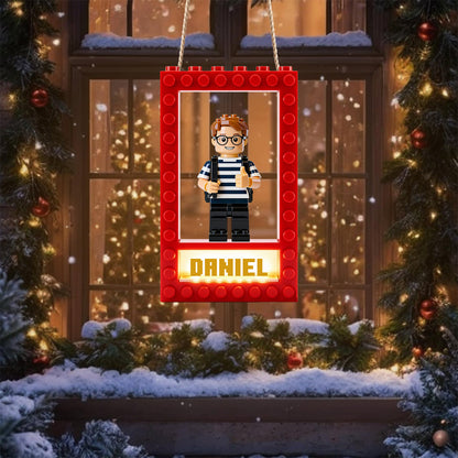 Brick Doorsign - Personalized Kid LED Light Acrylic Sign