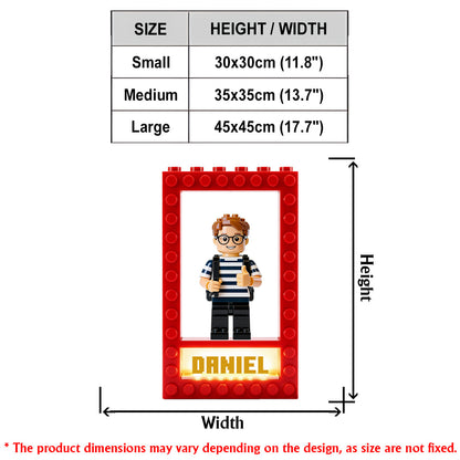 Brick Doorsign - Personalized Kid LED Light Acrylic Sign