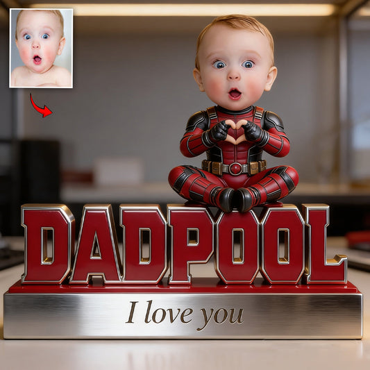 Luxury Dadpool Keepsake - Personalized The Psychopath Custom Shaped Acrylic Plaque