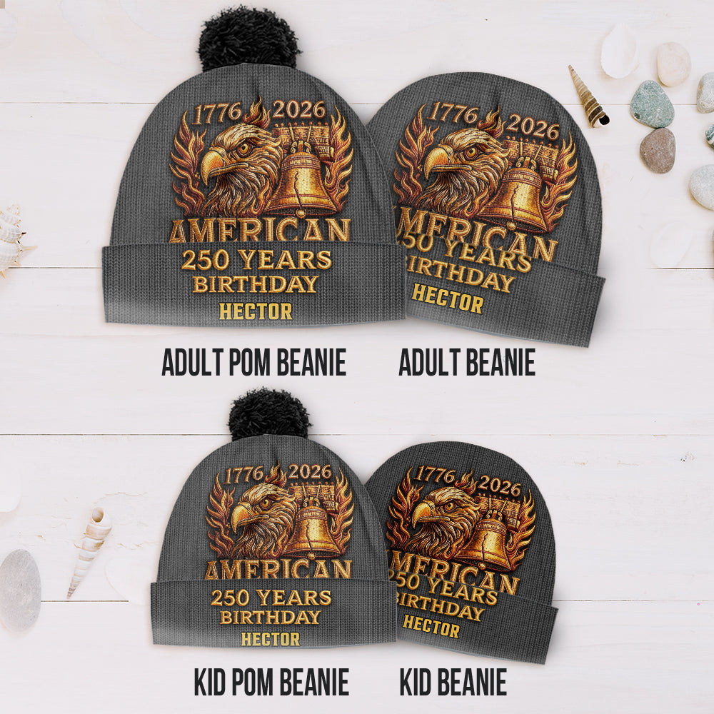 U.S. 250th Anniversary - Personalized Patriot Beanie Hat