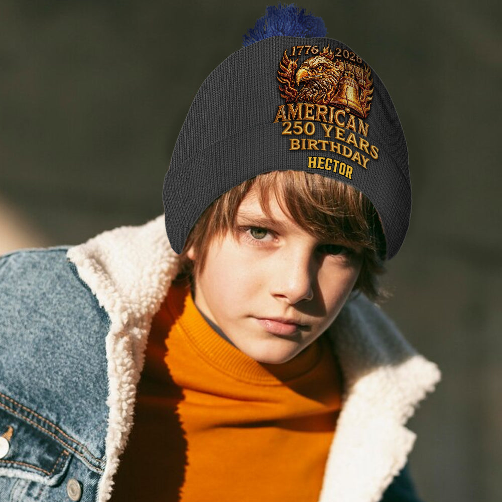 U.S. 250th Anniversary - Personalized Patriot Beanie Hat