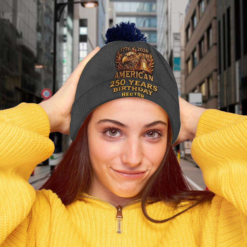 U.S. 250th Anniversary - Personalized Patriot Beanie Hat