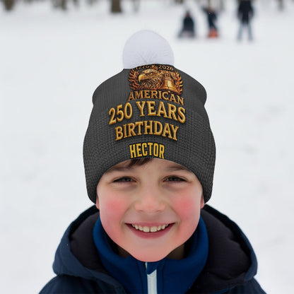 U.S. 250th Anniversary - Personalized Patriot Beanie Hat