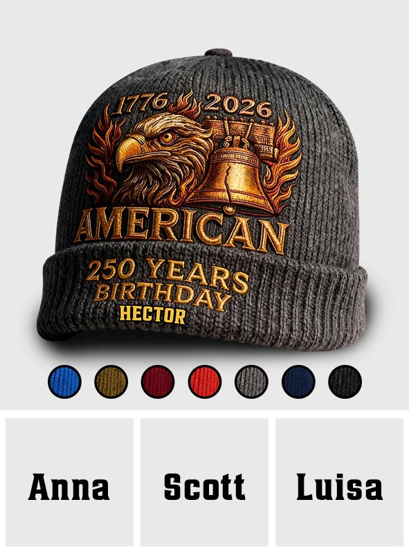 U.S. 250th Anniversary - Personalized Patriot Beanie Hat