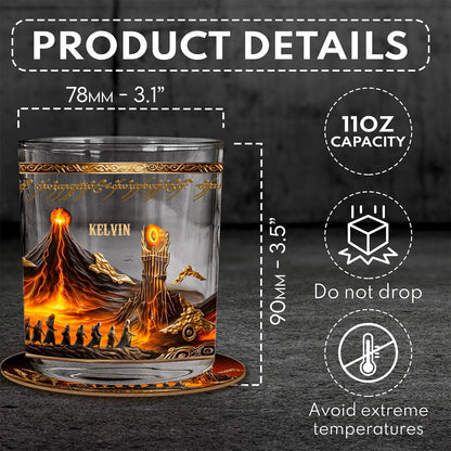 The One Glass to Rule Them All - Personalized The Dark Lord Whiskey Glass