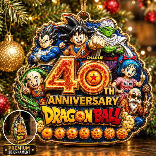 Dragon Ball 40th Anniversary - Personalized Seven Balls Premium 3D Ornament