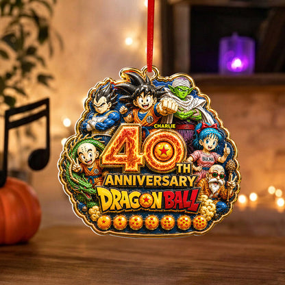 Dragon Ball 40th Anniversary - Personalized Seven Balls Premium 3D Ornament
