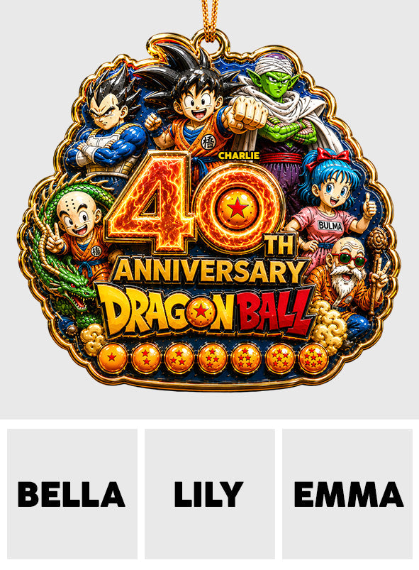 Dragon Ball 40th Anniversary - Personalized Seven Balls Premium 3D Ornament